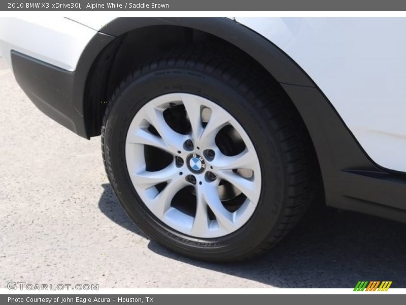 Alpine White / Saddle Brown 2010 BMW X3 xDrive30i