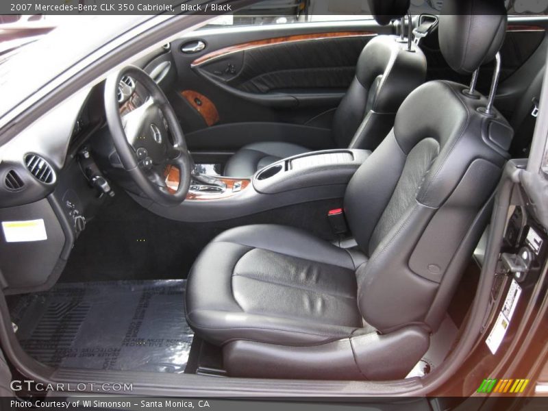 Black / Black 2007 Mercedes-Benz CLK 350 Cabriolet