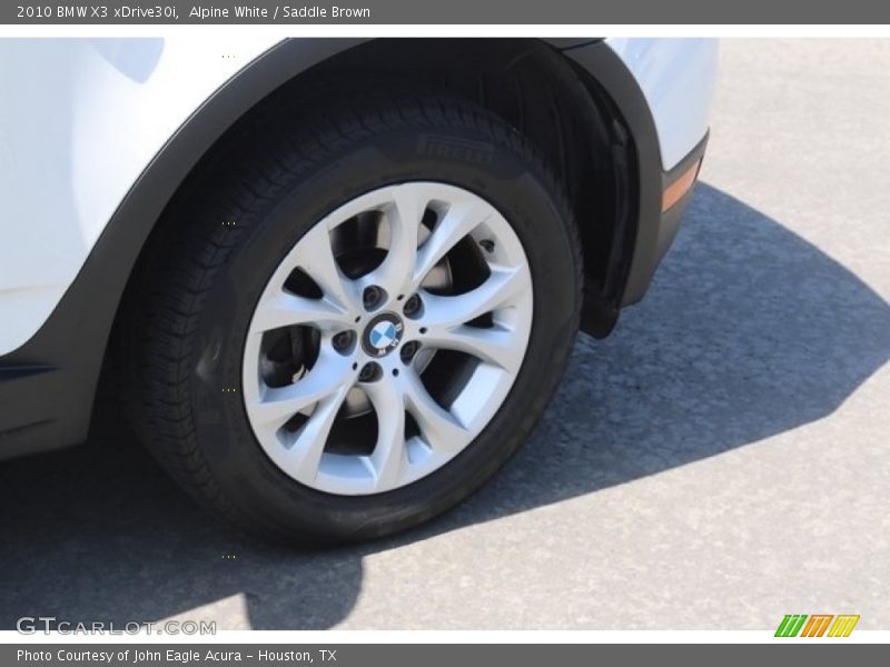 Alpine White / Saddle Brown 2010 BMW X3 xDrive30i