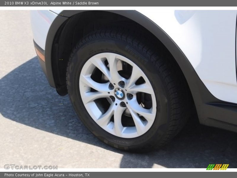 Alpine White / Saddle Brown 2010 BMW X3 xDrive30i