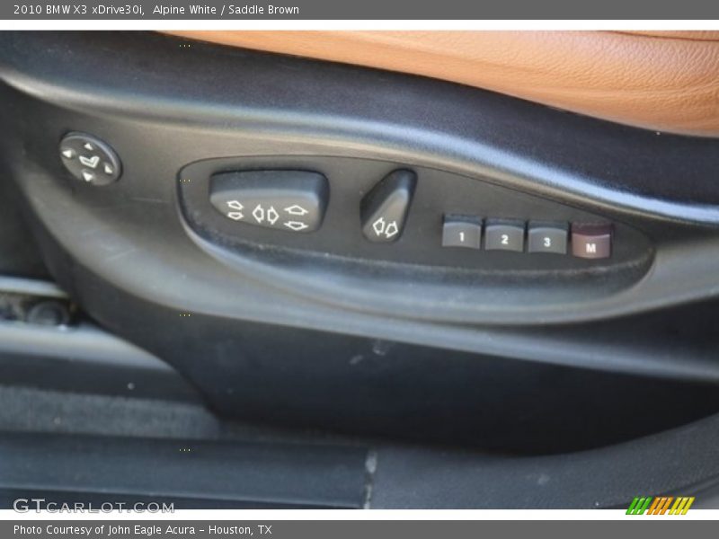 Alpine White / Saddle Brown 2010 BMW X3 xDrive30i