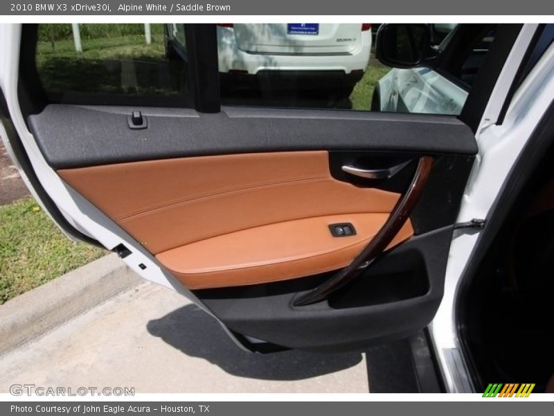 Alpine White / Saddle Brown 2010 BMW X3 xDrive30i