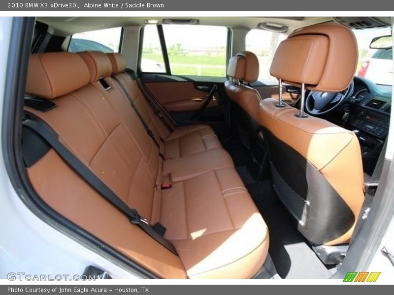 Alpine White / Saddle Brown 2010 BMW X3 xDrive30i