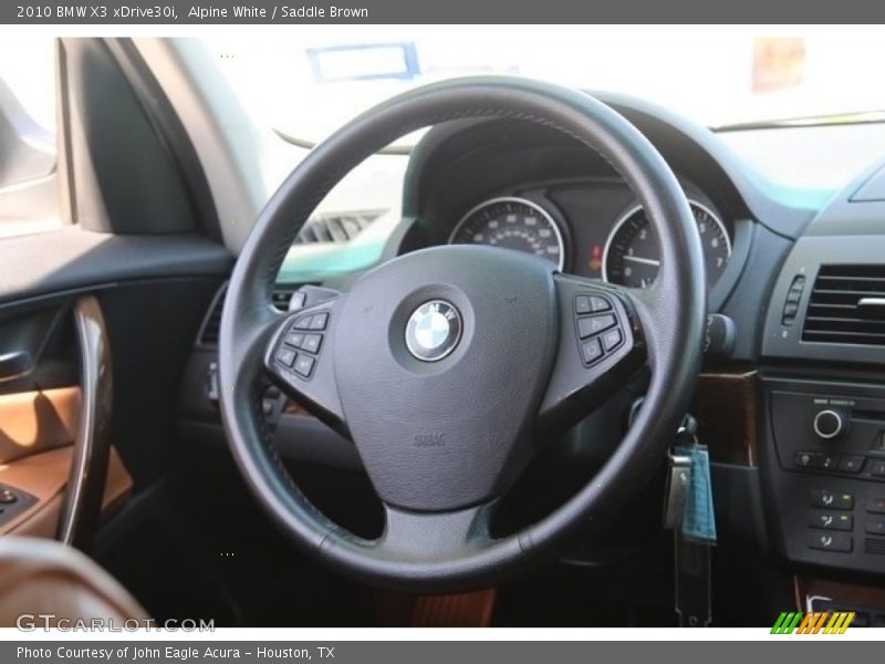 Alpine White / Saddle Brown 2010 BMW X3 xDrive30i