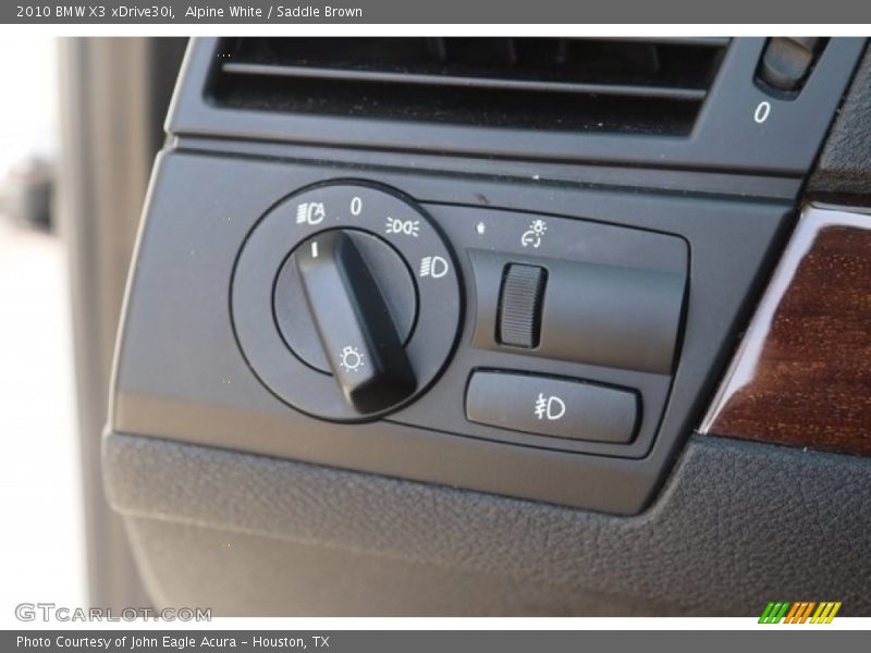 Alpine White / Saddle Brown 2010 BMW X3 xDrive30i