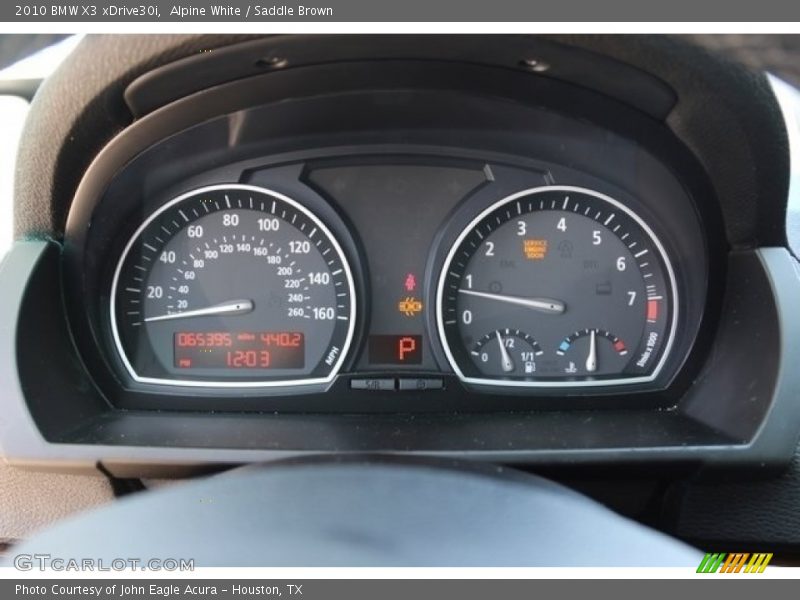 Alpine White / Saddle Brown 2010 BMW X3 xDrive30i