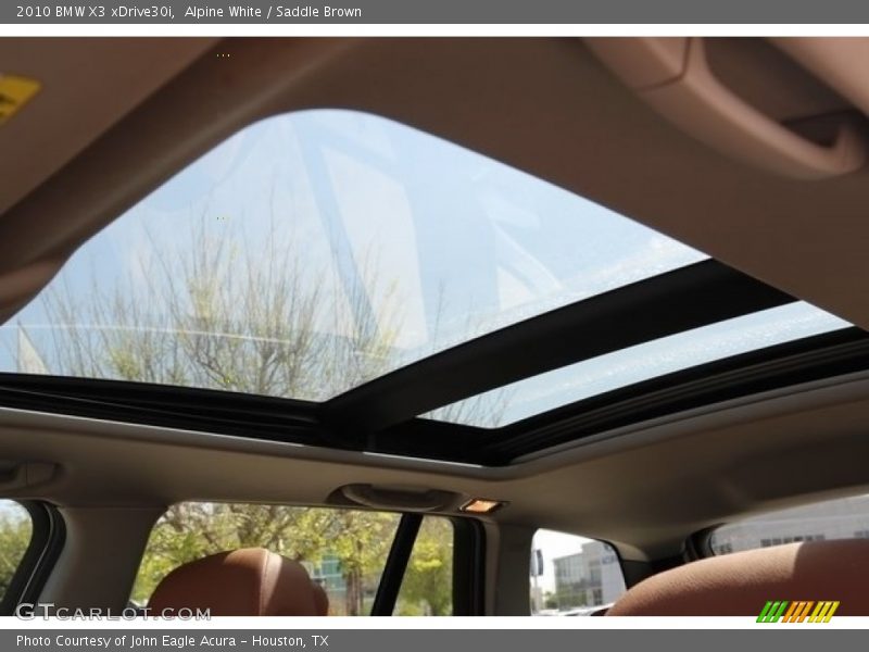 Alpine White / Saddle Brown 2010 BMW X3 xDrive30i
