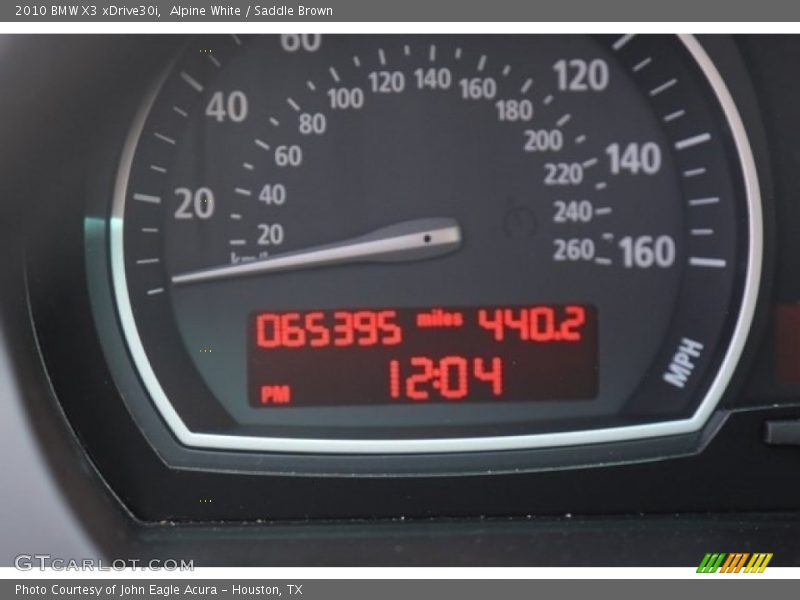 Alpine White / Saddle Brown 2010 BMW X3 xDrive30i