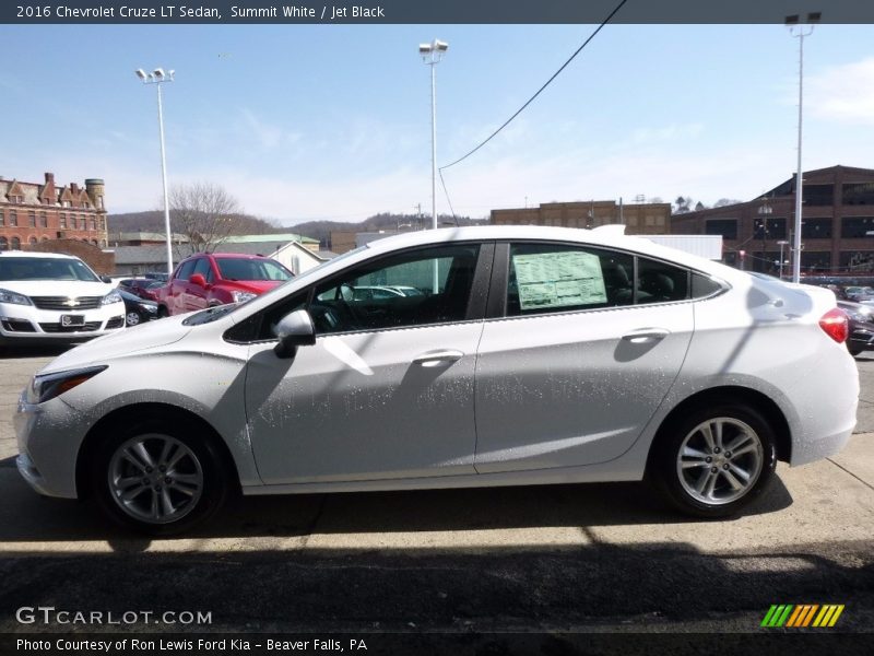 Summit White / Jet Black 2016 Chevrolet Cruze LT Sedan