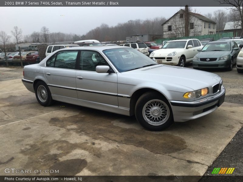 Titanium Silver Metallic / Black 2001 BMW 7 Series 740iL Sedan