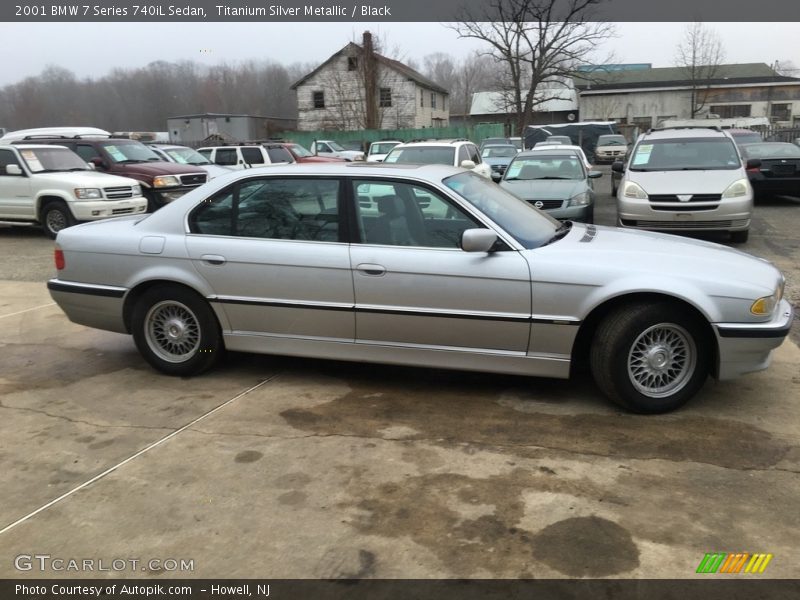 Titanium Silver Metallic / Black 2001 BMW 7 Series 740iL Sedan