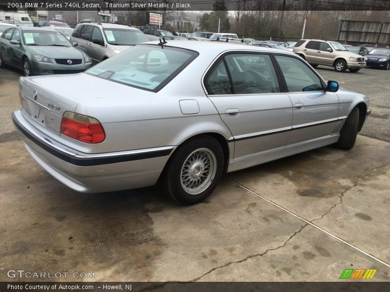 Titanium Silver Metallic / Black 2001 BMW 7 Series 740iL Sedan