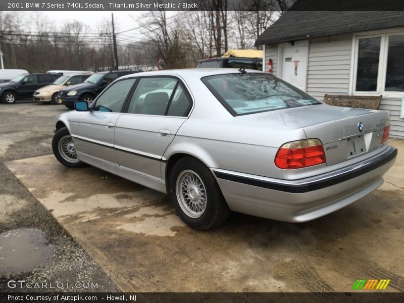 Titanium Silver Metallic / Black 2001 BMW 7 Series 740iL Sedan