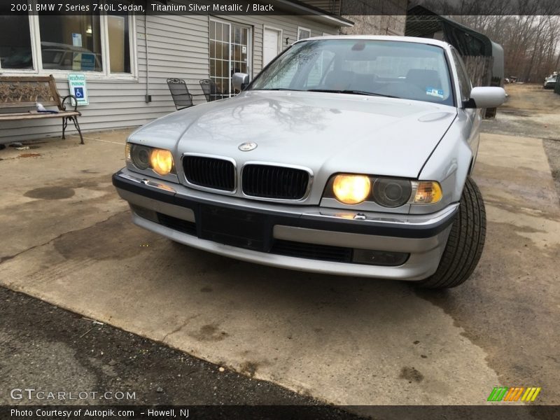 Titanium Silver Metallic / Black 2001 BMW 7 Series 740iL Sedan