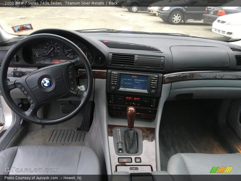 Titanium Silver Metallic / Black 2001 BMW 7 Series 740iL Sedan