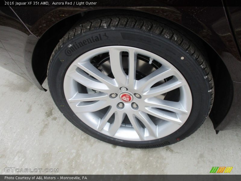 Aurora Red / Light Oyster 2016 Jaguar XF 35t AWD