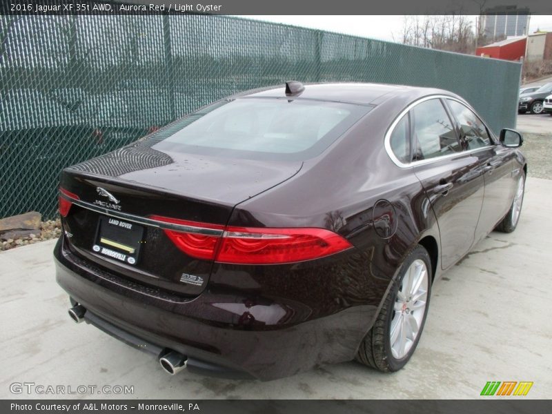 Aurora Red / Light Oyster 2016 Jaguar XF 35t AWD