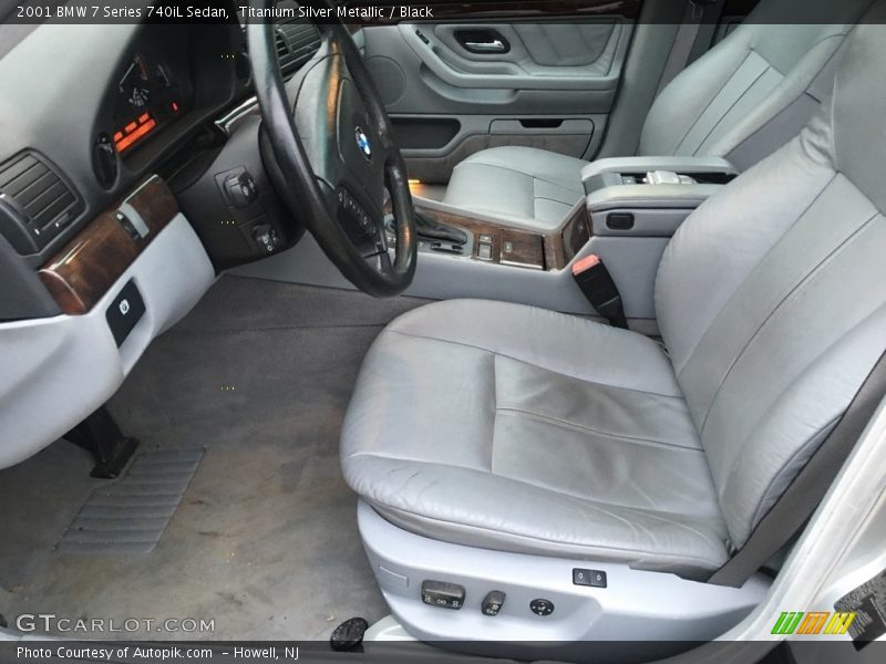 Titanium Silver Metallic / Black 2001 BMW 7 Series 740iL Sedan