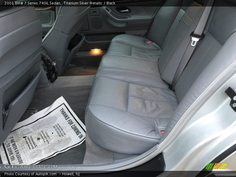 Titanium Silver Metallic / Black 2001 BMW 7 Series 740iL Sedan