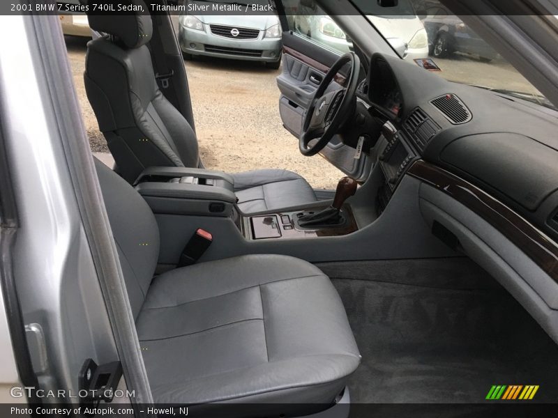 Titanium Silver Metallic / Black 2001 BMW 7 Series 740iL Sedan