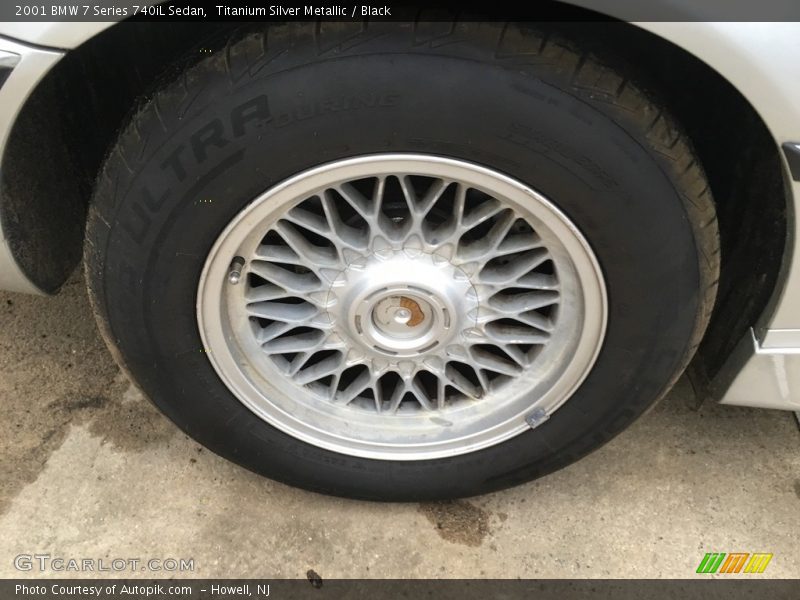Titanium Silver Metallic / Black 2001 BMW 7 Series 740iL Sedan