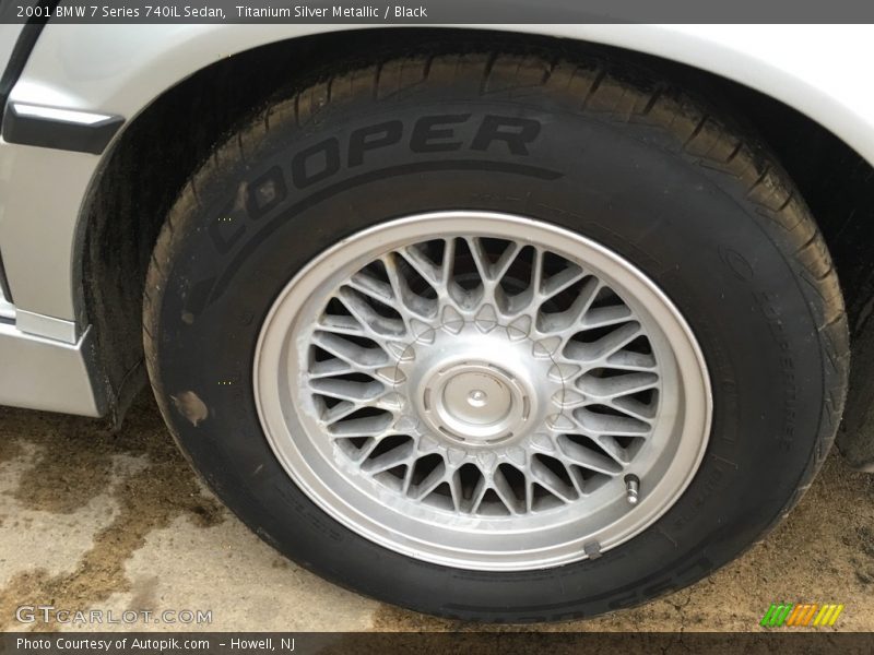 Titanium Silver Metallic / Black 2001 BMW 7 Series 740iL Sedan
