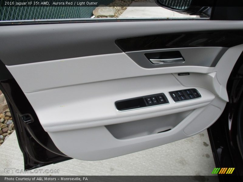 Aurora Red / Light Oyster 2016 Jaguar XF 35t AWD