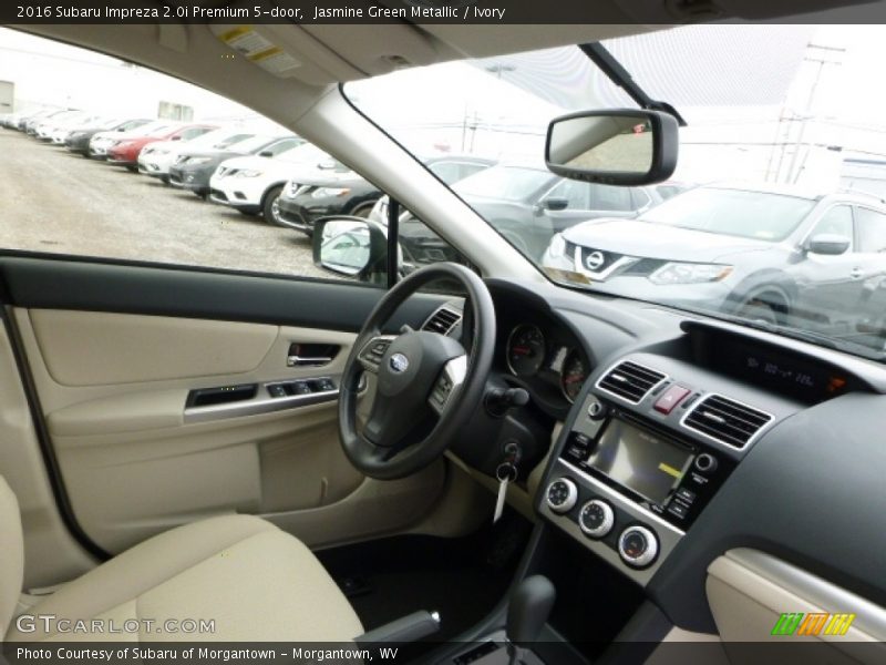 Jasmine Green Metallic / Ivory 2016 Subaru Impreza 2.0i Premium 5-door