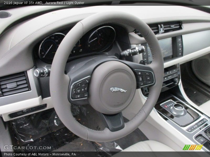 Aurora Red / Light Oyster 2016 Jaguar XF 35t AWD