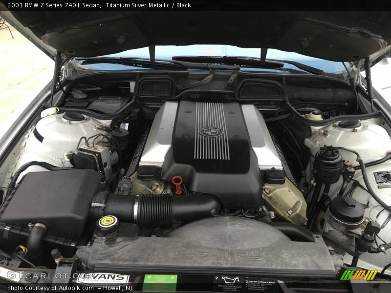 Titanium Silver Metallic / Black 2001 BMW 7 Series 740iL Sedan