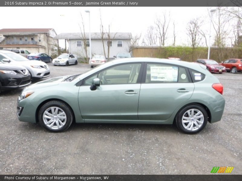 Jasmine Green Metallic / Ivory 2016 Subaru Impreza 2.0i Premium 5-door