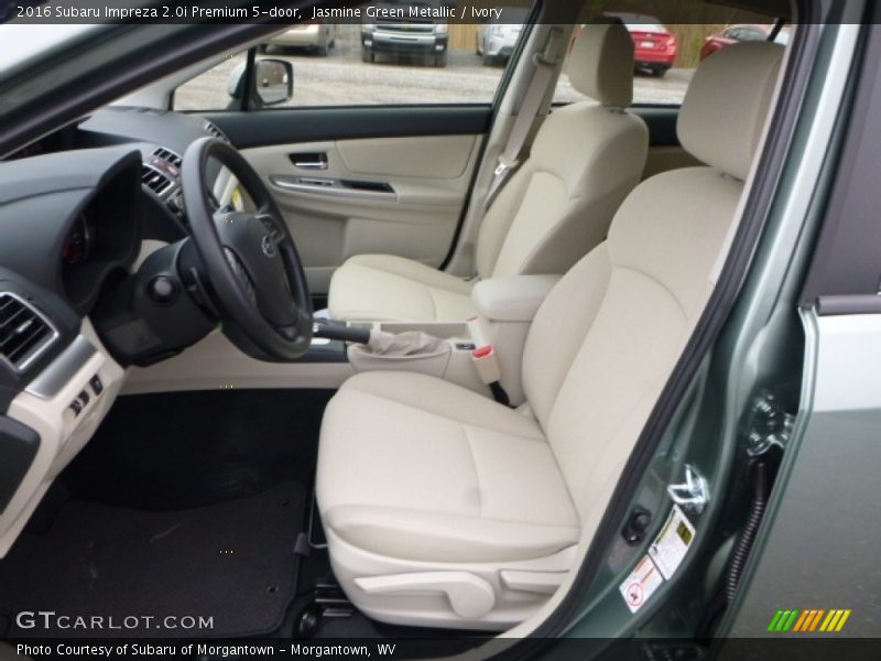 Jasmine Green Metallic / Ivory 2016 Subaru Impreza 2.0i Premium 5-door