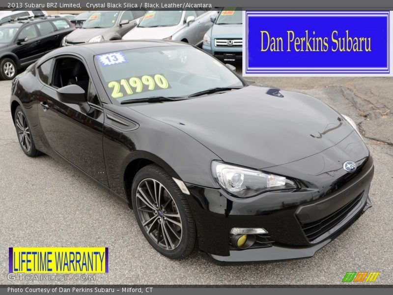 Crystal Black Silica / Black Leather/Alcantara 2013 Subaru BRZ Limited