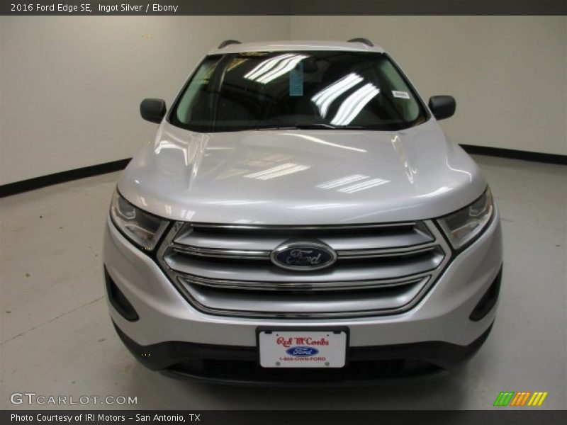 Ingot Silver / Ebony 2016 Ford Edge SE