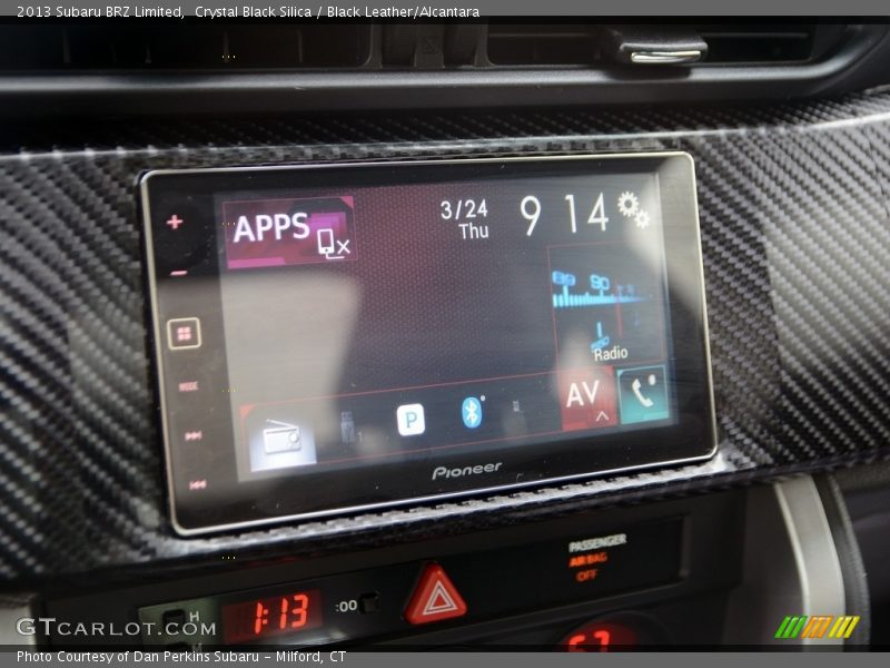 Crystal Black Silica / Black Leather/Alcantara 2013 Subaru BRZ Limited