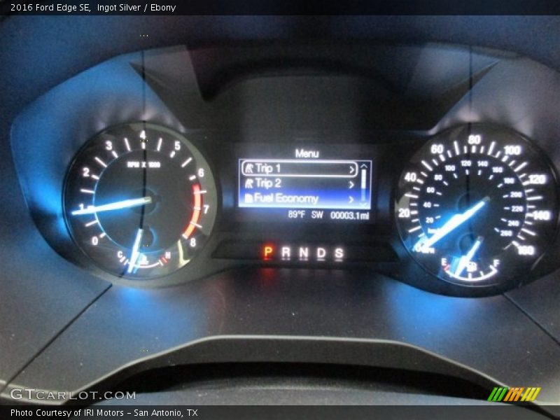 Ingot Silver / Ebony 2016 Ford Edge SE