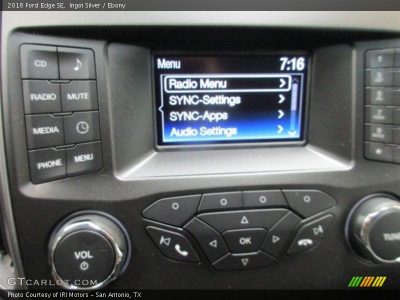 Ingot Silver / Ebony 2016 Ford Edge SE