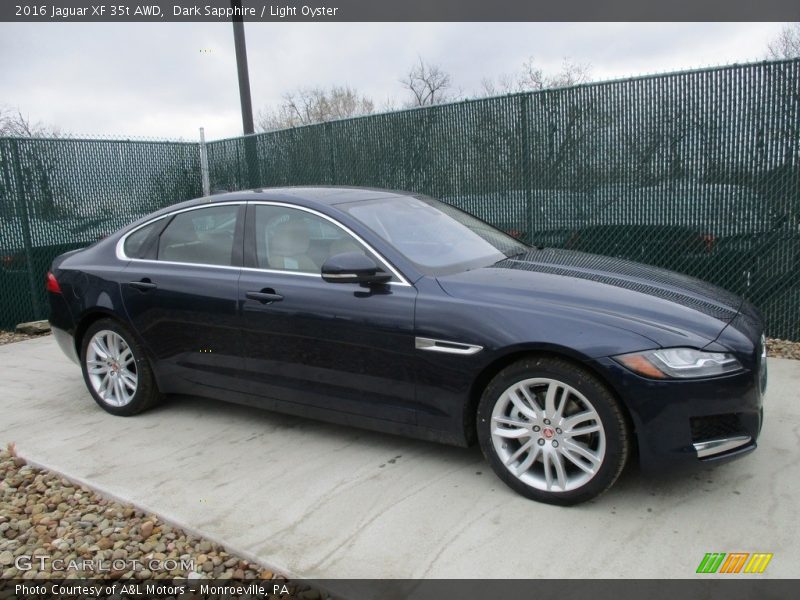 Dark Sapphire / Light Oyster 2016 Jaguar XF 35t AWD