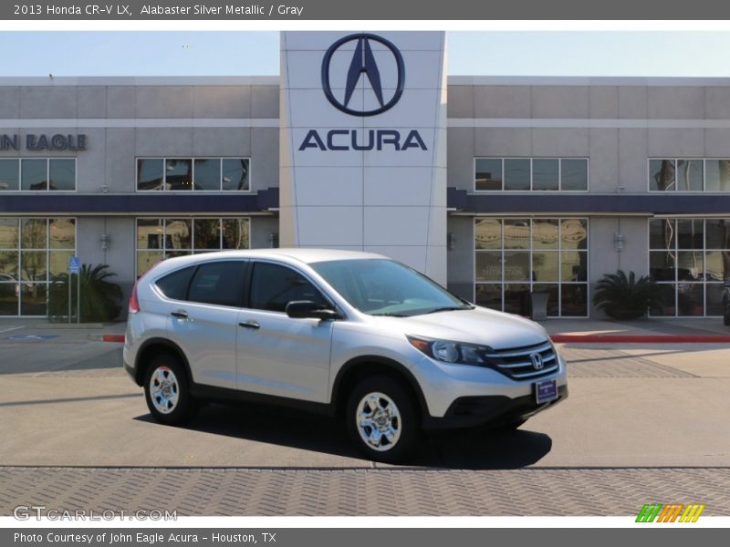 Alabaster Silver Metallic / Gray 2013 Honda CR-V LX