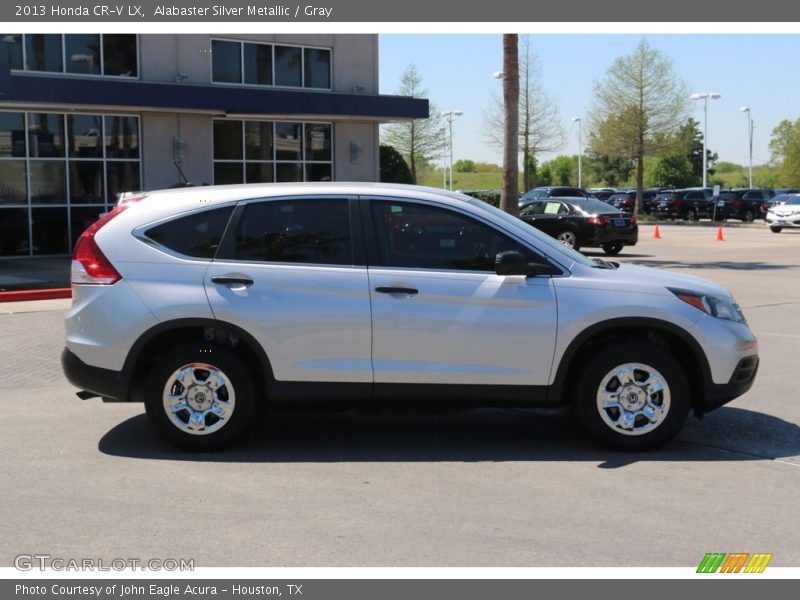 Alabaster Silver Metallic / Gray 2013 Honda CR-V LX