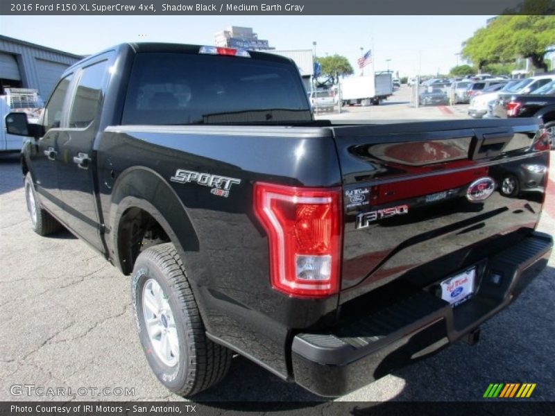 Shadow Black / Medium Earth Gray 2016 Ford F150 XL SuperCrew 4x4