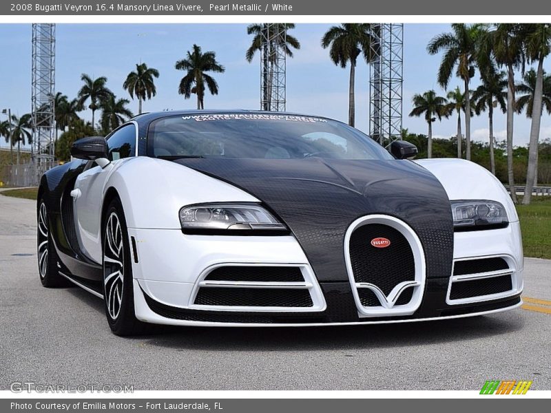 Pearl Metallic / White 2008 Bugatti Veyron 16.4 Mansory Linea Vivere