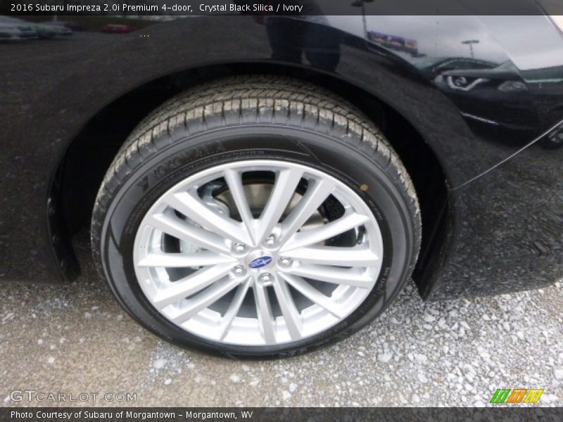 Crystal Black Silica / Ivory 2016 Subaru Impreza 2.0i Premium 4-door