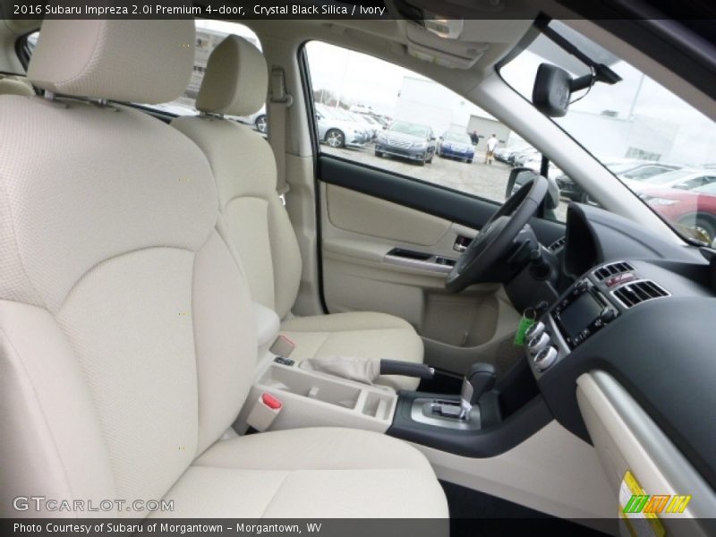 Crystal Black Silica / Ivory 2016 Subaru Impreza 2.0i Premium 4-door