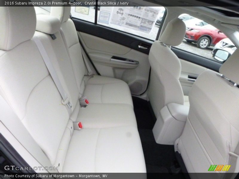 Crystal Black Silica / Ivory 2016 Subaru Impreza 2.0i Premium 4-door