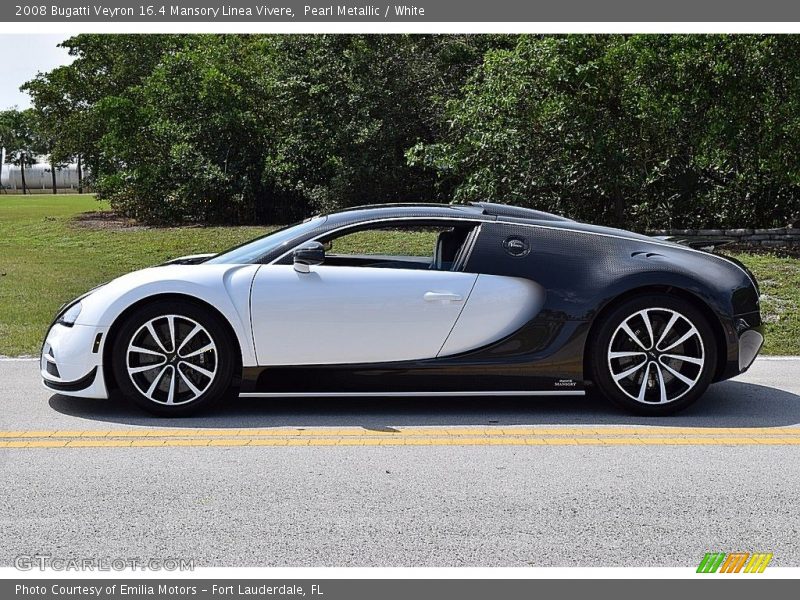 Pearl Metallic / White 2008 Bugatti Veyron 16.4 Mansory Linea Vivere