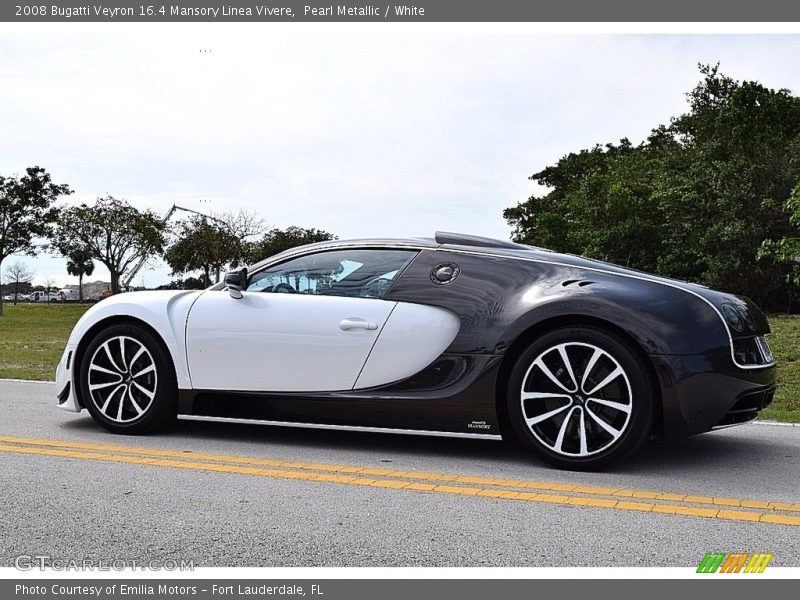 Pearl Metallic / White 2008 Bugatti Veyron 16.4 Mansory Linea Vivere