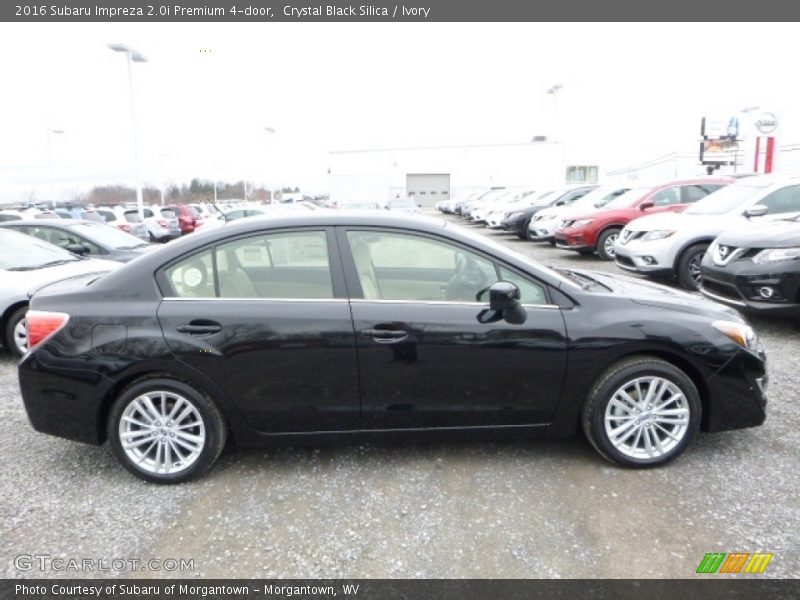 Crystal Black Silica / Ivory 2016 Subaru Impreza 2.0i Premium 4-door