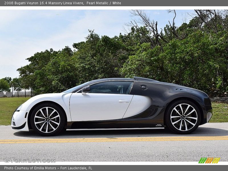 Pearl Metallic / White 2008 Bugatti Veyron 16.4 Mansory Linea Vivere