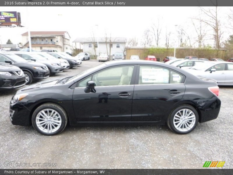 Crystal Black Silica / Ivory 2016 Subaru Impreza 2.0i Premium 4-door
